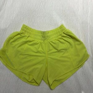 Lululemon neon yellow hottyhots *size 4